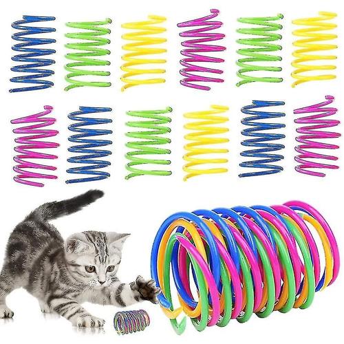 Ressort De Chat, Ressort De Chat De 32 Pièces, Ressort En Spirale De Couleur, Interaction De Chat, Utilisé Pour Mordre Le Chat, Sauter, Jeu De Chasse