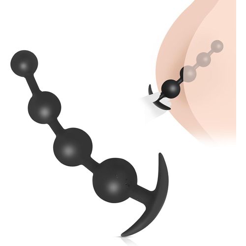 Kal-Plug Anal Perles Anales En Silicone, Masturbateur De Massage De La Prostate Dilatateur Anal Sex Toýs Pour Hommes Femmes (M)