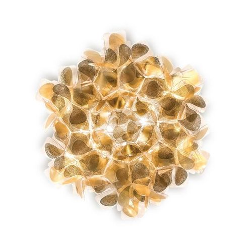 Slamp Lampe Murale Applique Ou Lampe De Plafond Plafonnier Clizia Mama Non Mama Gold (Mini - Cristalflex®)