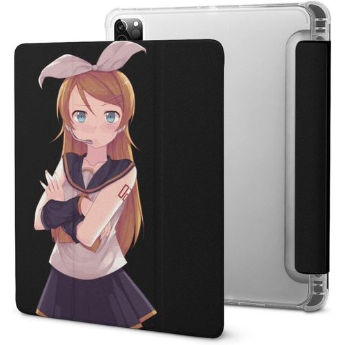 Kirino Kosaka Ore No Imouto Étui Pour Ipad Pro 2021 Avec Plumier, Résistant Aux Chocs, Veille/Réveil Automatique, Housse De Protection Transparente Pour Tablette 11 Pouces