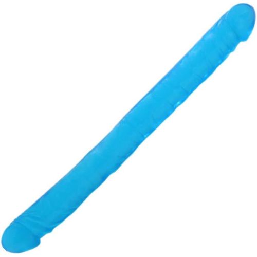 Kal-Godemichets Double Dong Godes Femme Réaliste Pénis Avec Veines Real Dong, Sex Toys Pour Femmes(Bleu)