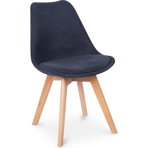 Chaise De Salle À Manger Scandinave Rembourrée Gris Foncé