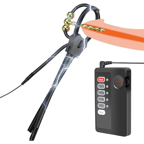 Kal-Vibrateur Urétral Plug Pénis Avec Anneau Pénis Électrochoc Dilatateurs Urétraux Masturbation Jouets Sexuels Pour Hommes (5mm)