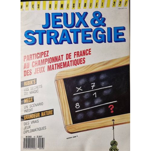 Jeux & Strstratégies N° 43 Fév/Mars 1987