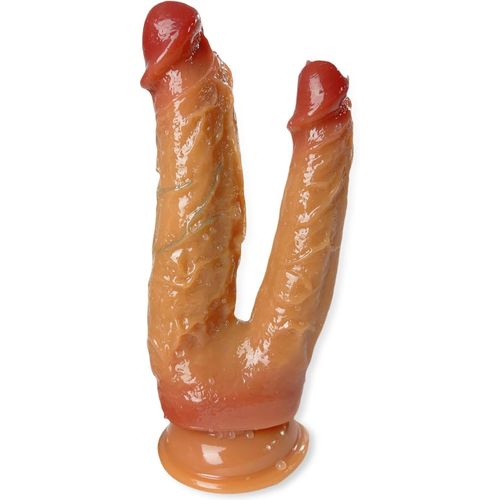 Kal-Double Tête Réaliste Gode Avec Ventouse Puissance, Godemichets Flexible Femme, Sex Toýs Anus Vaginal Double Stimulation Pénis, G-Point Masturbation Jouet Pour Hommes Couples Ou Lesbiens