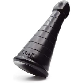 Kal-Sex Toy Gode Anal, Cône De Stimulation À Rainures Légères,Jouets De Plaisir De Trou Du Cul Insérables De 7'' Pour Adultes, Godes Et Plugs Anaux (Noir)