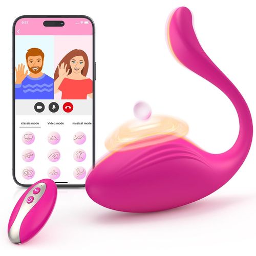 Kal-App Vibromasseurs Feminin Sex Toy¿S Femme Oeuf Vibrant Femme À Distance Bluetooth Vibromasseur, Femme Télécommandé Point G Clitoris Stimulateur Sex Toys Vibromasseur Pour Femme Orgasme Rapide (Ro