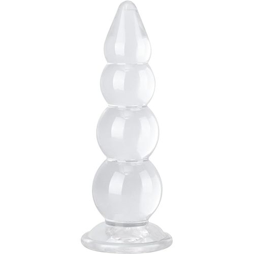 Kal-Plug Anal Grand Plug Anal Avec Forte Ventouse Anus Transparent Entraînement Masturbateur Anal Jouets Pour Hommes Femme Couples Sexe Extrême (Xl)