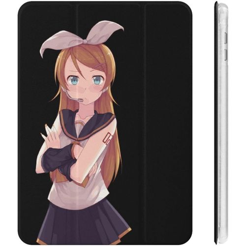 Kosaka Kirino My Little Sister Étui Pour Ipad 2020 (10.2in) Avec Porte-Stylos, Résistant Aux Chocs, Réglage Automatique De L'angle De Veille/Réveil, Coque De Protection Transparente