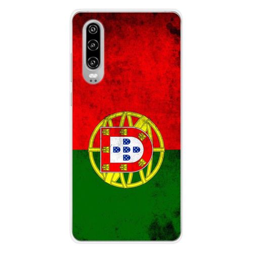 Coque En Silicone - Compatible Huawei P30 - Design Drapeau Portugal