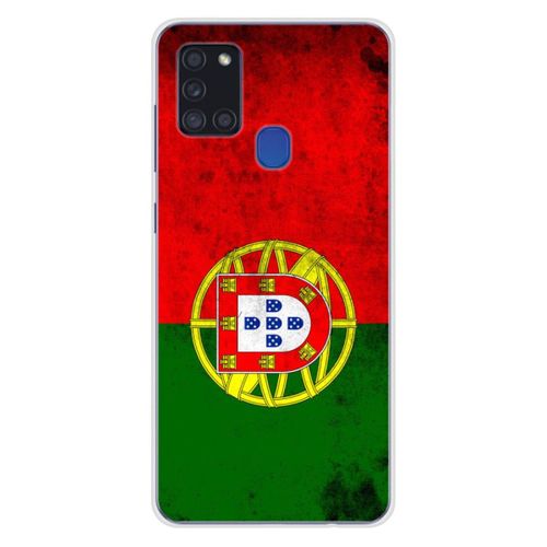 Coque En Silicone - Compatible Samsung Galaxy A21s - Design Drapeau Portugal