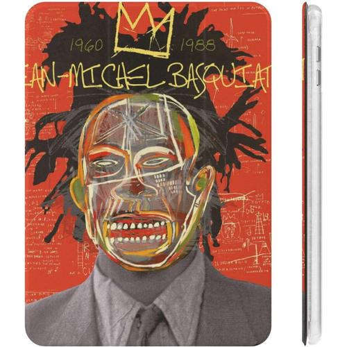 Jean-Michel Basquiat Étui Pour Ipad 2020 (10.2in) Avec Porte-Stylo, Résistant Aux Chocs, Mise En Veille/Réveil Automatique, Coque De Protection Transparente À Trois Volets
