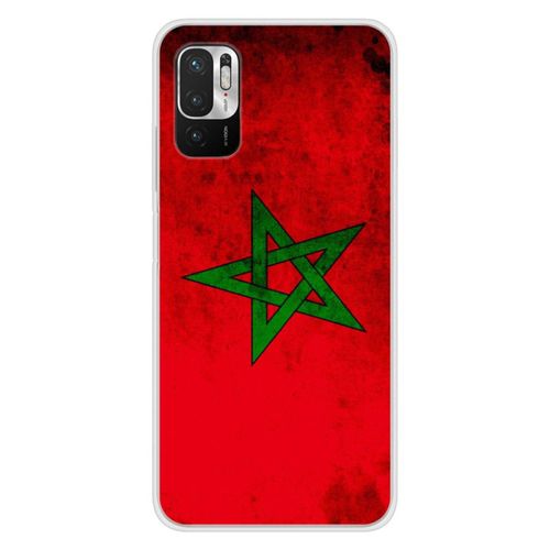 Coque En Silicone - Compatible Xiaomi Redmi Note 10, Xiaomi Redmi Note 10s - Design Drapeau Maroc