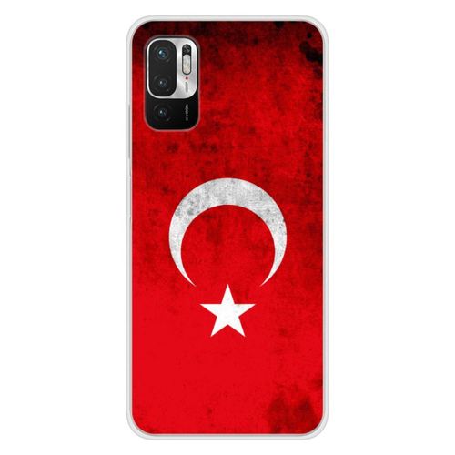 Coque En Silicone - Compatible Xiaomi Redmi Note 10, Xiaomi Redmi Note 10s - Design Drapeau Turquie