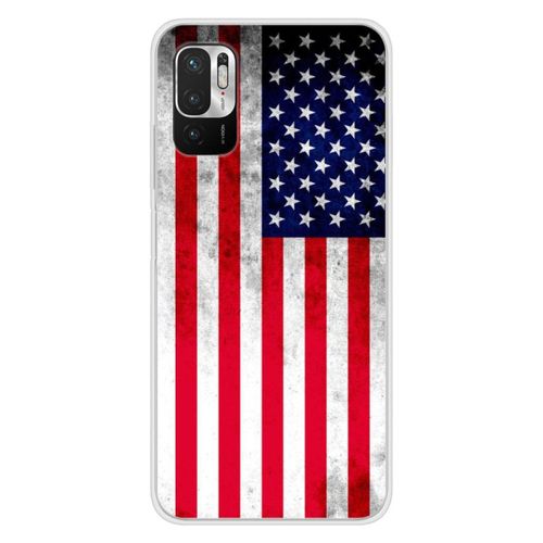 Coque En Silicone - Compatible Xiaomi Redmi Note 10, Xiaomi Redmi Note 10s - Design Drapeau Usa