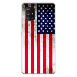 Coque En Silicone - Compatible Samsung Galaxy A71 5g - Design Drapeau Usa