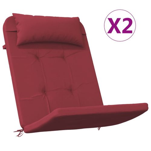 Coussins De Chaise Adirondack Lot De 2 Rouge Bordeaux