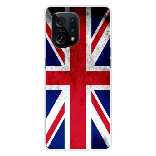Coque En Silicone - Compatible Oppo Find X5 - Design Drapeau Angleterre