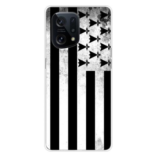 Coque En Silicone - Compatible Oppo Find X5 - Design Drapeau Bretagne