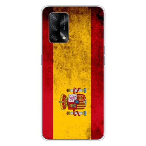 Coque En Silicone - Compatible Oppo A74 4g - Design Drapeau Espagne