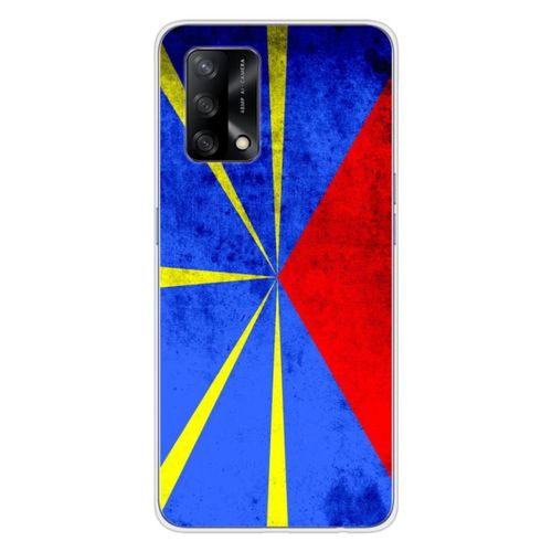Coque En Silicone - Compatible Oppo A74 4g - Design Drapeau La Reunion
