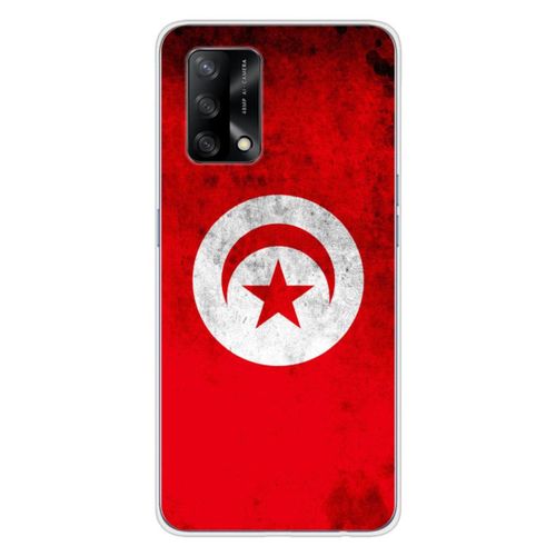 Coque En Silicone - Compatible Oppo A74 4g - Design Drapeau Tunisie
