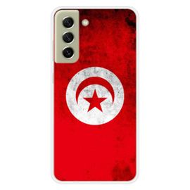 Coque En Silicone - Compatible Samsung Galaxy S21 Fe - Design Drapeau Tunisie