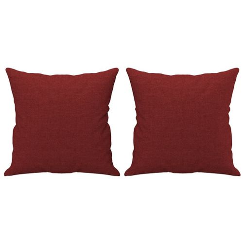 Coussins Décoratifs 2 Pcs Rouge Bordeaux 40x40 Cm Tissu