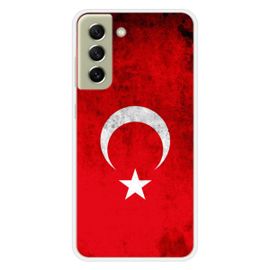 Coque En Silicone - Compatible Samsung Galaxy S21 Fe - Design Drapeau Turquie