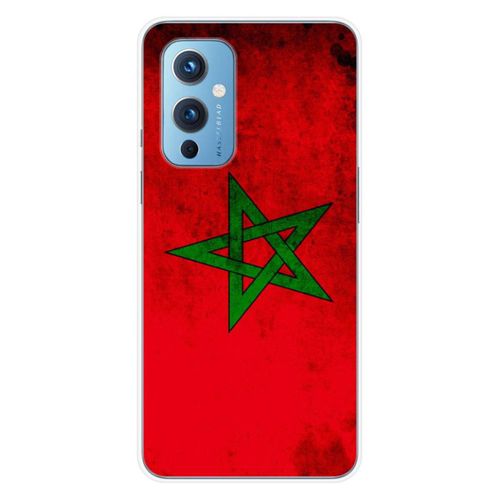 Coque En Silicone - Compatible Oneplus 9 - Design Drapeau Maroc