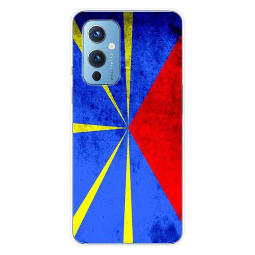 Coque En Silicone - Compatible Oneplus 9 - Design Drapeau La Reunion