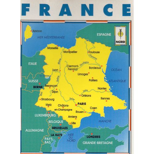 Carte Postale Xx Eme Siecle Theme Cartographie - France - ... Et Si La France Perdait Le Nord ?