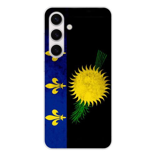 Coque En Silicone - Compatible Samsung Galaxy S24, Samsung Galaxy S25 - Design Drapeau Guadeloupe