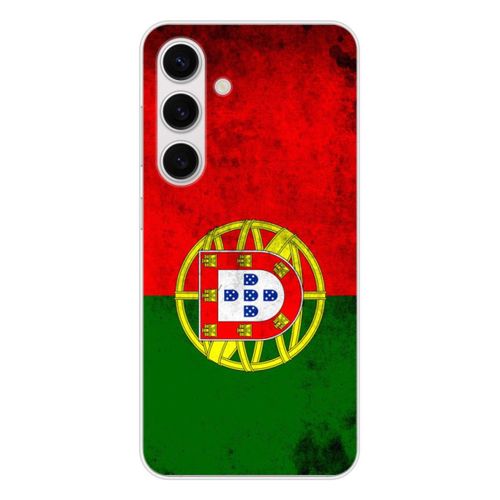 Coque En Silicone - Compatible Samsung Galaxy S24, Samsung Galaxy S25 - Design Drapeau Portugal