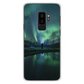 Coque En Silicone - Compatible Samsung Galaxy S9 Plus - Design Aurores Boreales