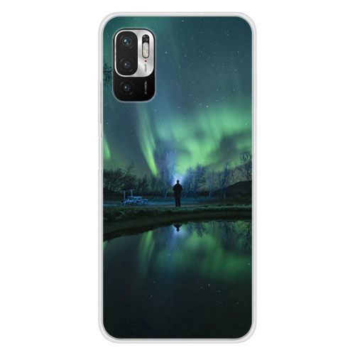 Coque En Silicone - Compatible Xiaomi Redmi Note 10, Xiaomi Redmi Note 10s - Design Aurores Boreales