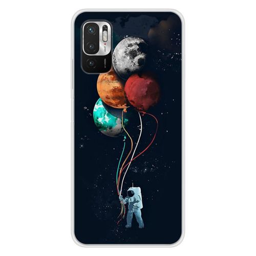 Coque En Silicone - Compatible Xiaomi Redmi Note 10, Xiaomi Redmi Note 10s - Design Cosmonaute Aux Ballons