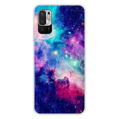Coque En Silicone - Compatible Xiaomi Redmi Note 10, Xiaomi Redmi Note 10s - Design Galaxie Bleue