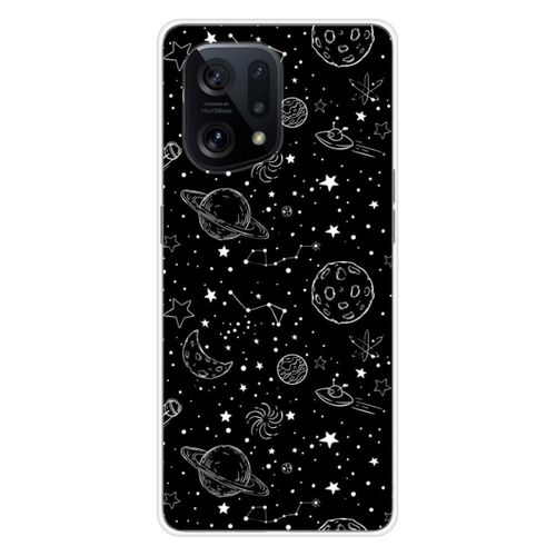 Coque En Silicone - Compatible Oppo Find X5 - Design Galaxy Draw