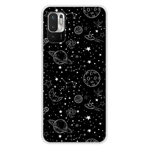 Coque En Silicone - Compatible Xiaomi Redmi Note 10, Xiaomi Redmi Note 10s - Design Galaxy Draw