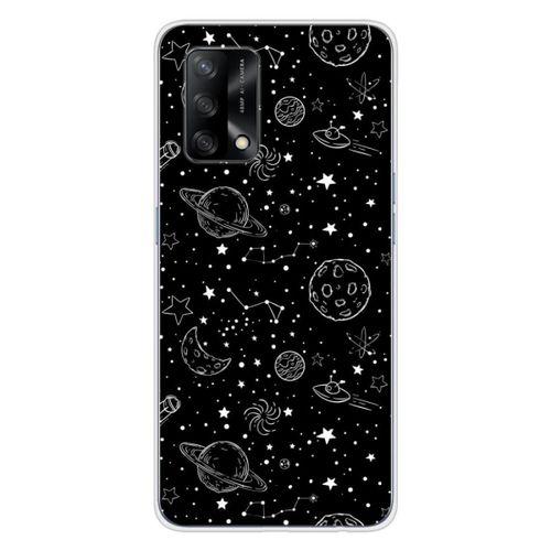 Coque En Silicone - Compatible Oppo A74 4g - Design Galaxy Draw