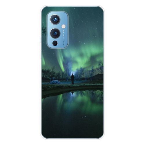 Coque En Silicone - Compatible Oneplus 9 - Design Aurores Boreales