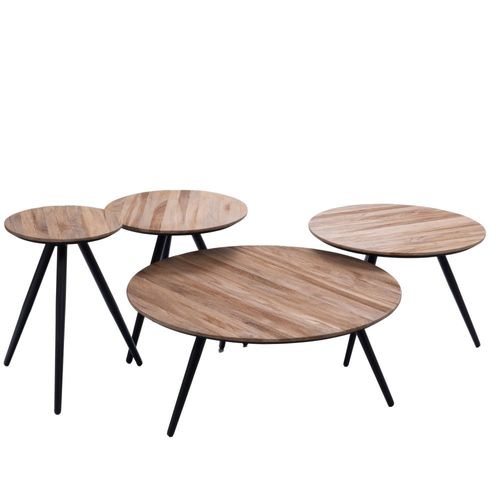 Set De 4 Tables Basses Bengal Naturelles