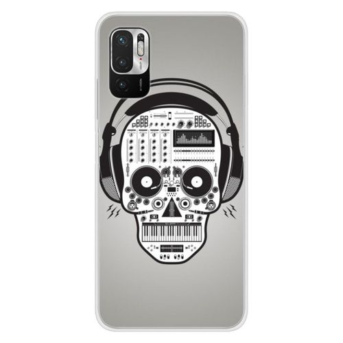 Coque En Silicone - Compatible Xiaomi Redmi Note 10, Xiaomi Redmi Note 10s - Design Skull Music