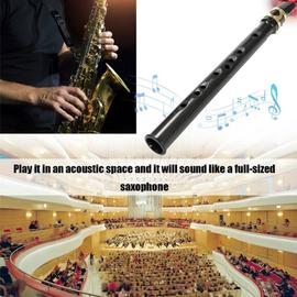 Kit de saxophone de poche Résine portable Mini saxophone Sax Alto avec sac  de transport Tableau de doigté pour débutants Instrument à vent
