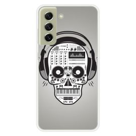 Coque En Silicone - Compatible Samsung Galaxy S21 Fe - Design Skull Music