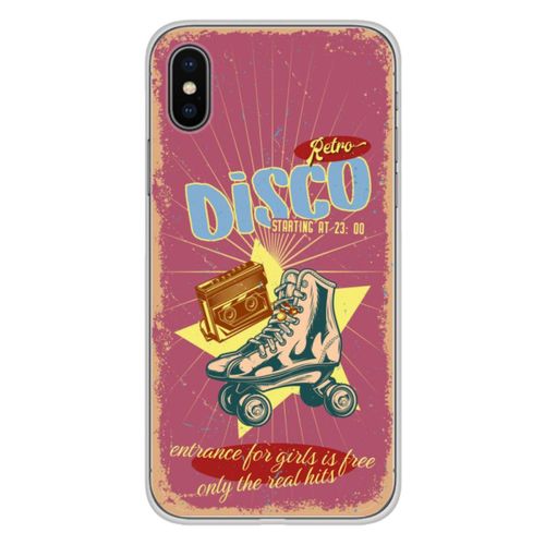 Coque En Silicone - Compatible Apple Iphone X, Apple Iphone Xs - Design Retro Disco