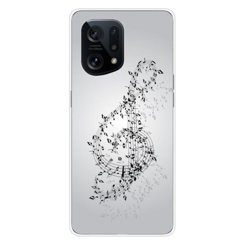 Coque En Silicone - Compatible Oppo Find X5 - Design Valse Des Notes