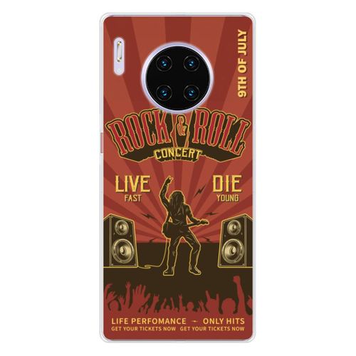 Coque En Silicone - Compatible Huawei Mate 30 Pro - Design Rock And Roll