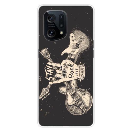 Coque En Silicone - Compatible Oppo Find X5 - Design Stay Rock